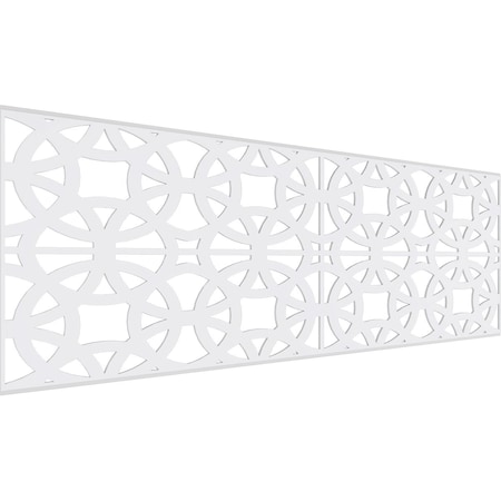 Ekena Millwork Set of Four Panels for 94 1/2"W x 32 1/4"H Brownsville Fretwork Wainscot Wall Paneling WPKP16X01X47BNE